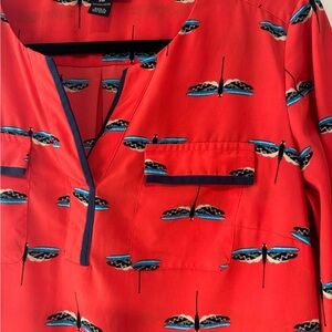 Petite medium dragon fly blouse